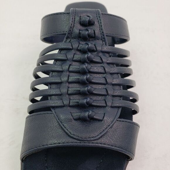 Easy Street Solite Airy Womens Size 7W Navy Slip On Casual Sandals - Picture 10 of 13